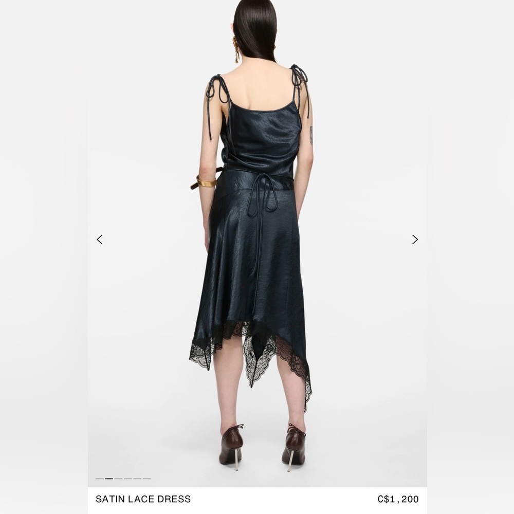 Acne Studios Satin Lace Dress - Picture 10 of 14